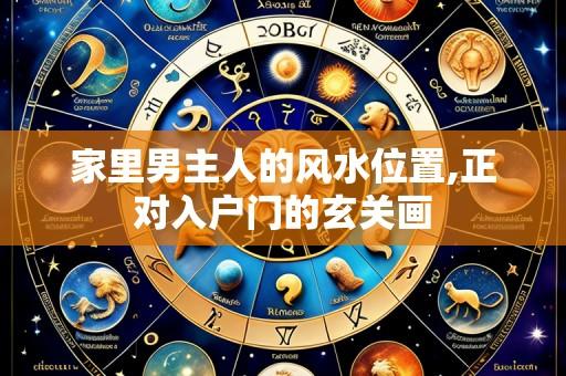 家里男主人的风水位置,正对入户门的玄关画