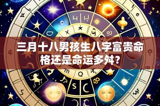 三月十八男孩生八字富贵命格还是命运多舛?