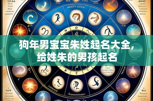 狗年男宝宝朱姓起名大全,给姓朱的男孩起名