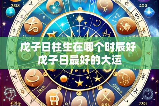 戊子日柱生在哪个时辰好 戊子日最好的大运
