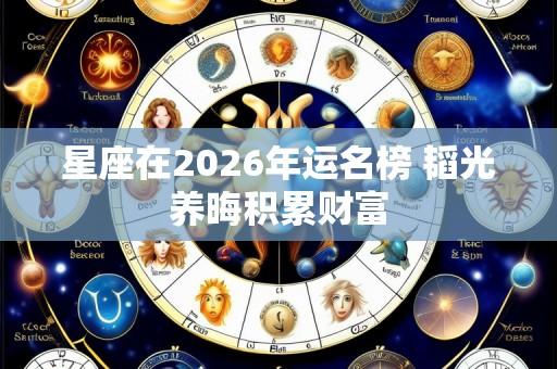 星座在2026年运名榜 韬光养晦积累财富