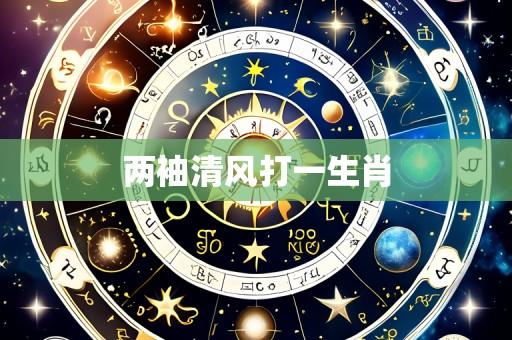 两袖清风打一生肖