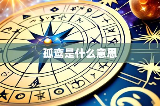 孤鸾是什么意思