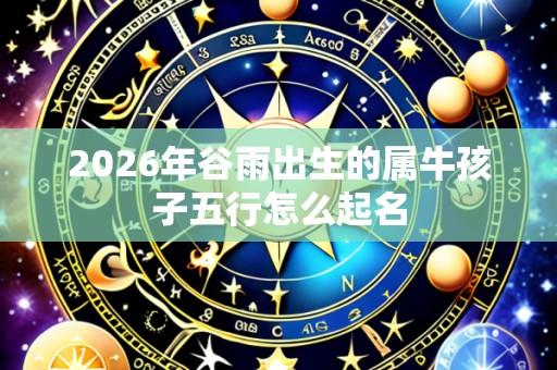 2026年谷雨出生的属牛孩子五行怎么起名