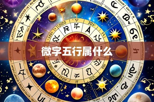微字五行属什么