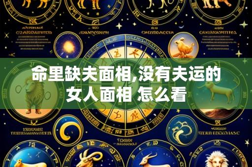 命里缺夫面相,没有夫运的女人面相 怎么看