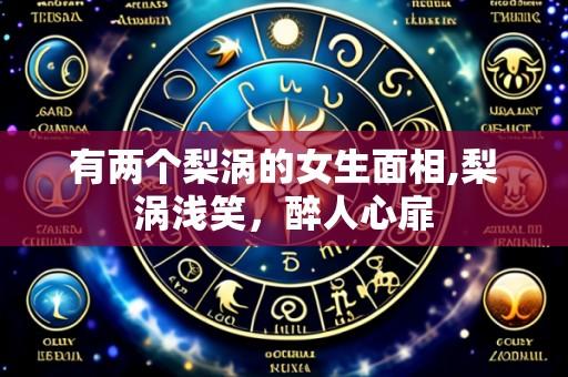 有两个梨涡的女生面相,梨涡浅笑,醉人心扉