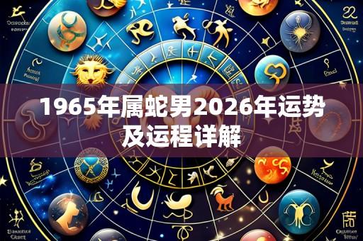 1965年属蛇男2026年运势及运程详解