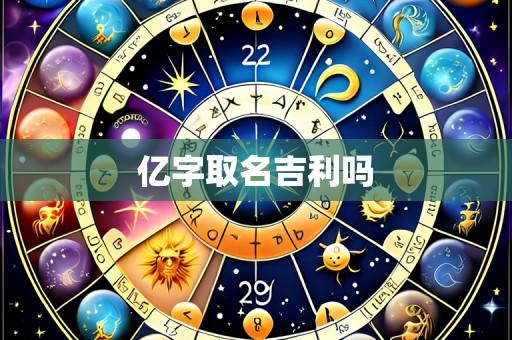 亿字取名吉利吗