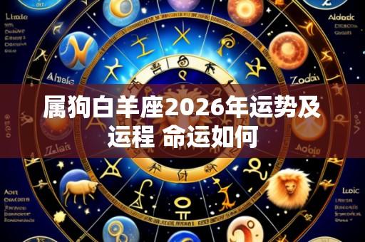属狗白羊座2026年运势及运程 命运如何