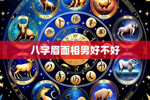八字眉面相男好不好