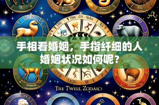 手相看婚姻,手指纤细的人婚姻状况如何呢?