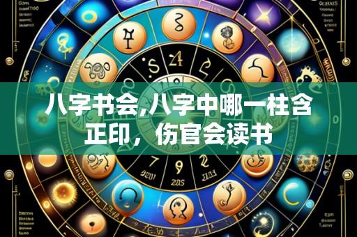 八字书会,八字中哪一柱含正印，伤官会读书