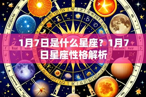 1月7日是什么星座？1月7日星座性格解析