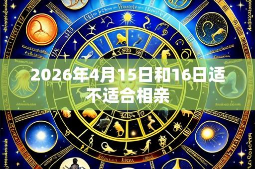 2026年4月15日和16日适不适合相亲