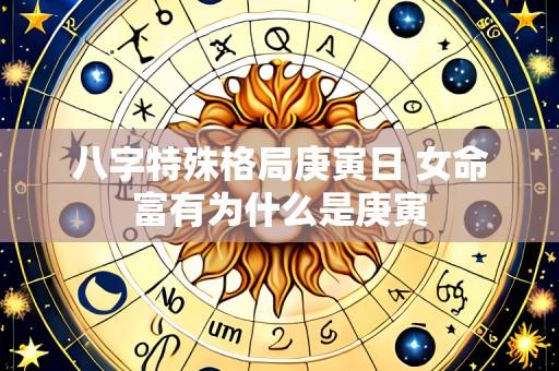八字特殊格局庚寅日 女命富有为什么是庚寅
