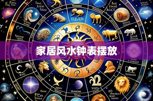 家居风水钟表摆放