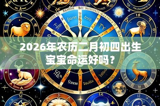 2026年农历二月初四出生宝宝命运好吗?
