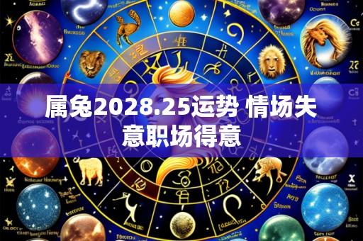 属兔2028.25运势 情场失意职场得意