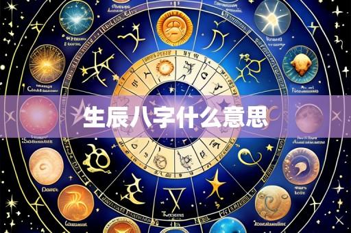 生辰八字什么意思