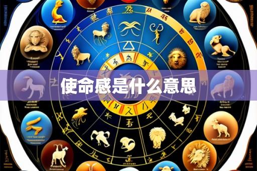 使命感是什么意思
