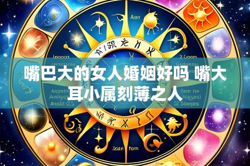 嘴巴大的女人婚姻好吗 嘴大耳小属刻薄之人