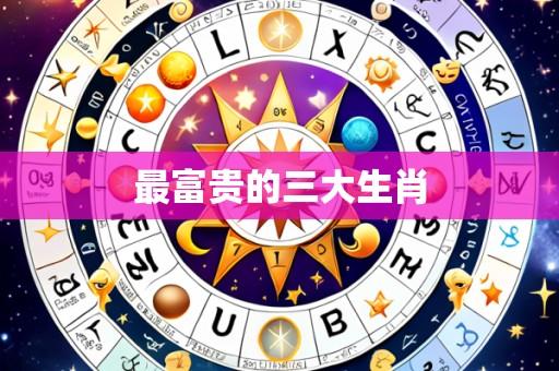 最富贵的三大生肖