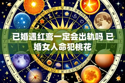 已婚遇红鸾一定会出轨吗 已婚女人命犯桃花