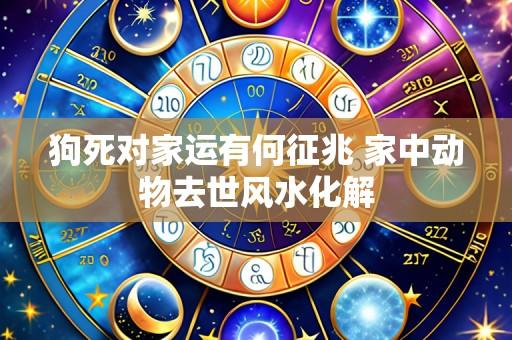 狗死对家运有何征兆 家中动物去世风水化解