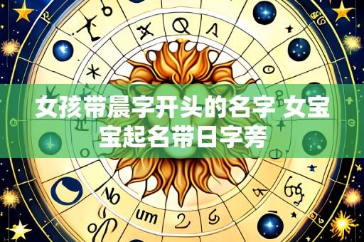 女孩带晨字开头的名字 女宝宝起名带日字旁