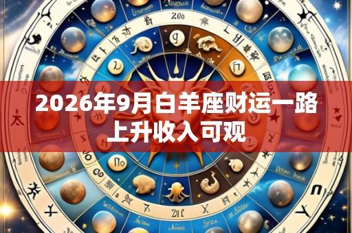 2026年9月白羊座财运一路上升收入可观
