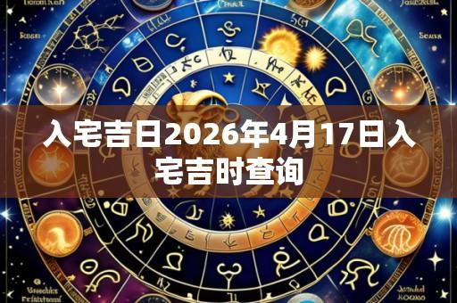 入宅吉日2026年4月17日入宅吉时查询