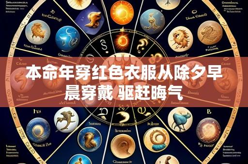 本命年穿红色衣服从除夕早晨穿戴 驱赶晦气