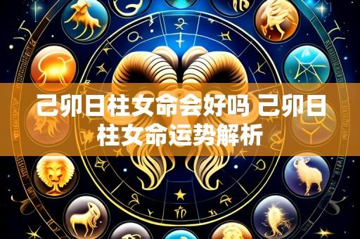 己卯日柱女命会好吗 己卯日柱女命运势解析