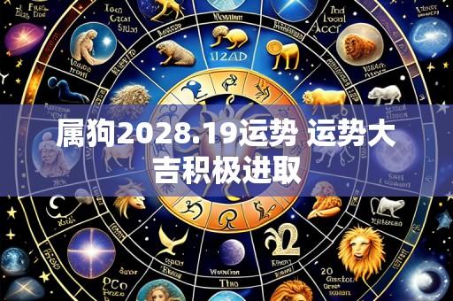 属狗2028.19运势 运势大吉积极进取