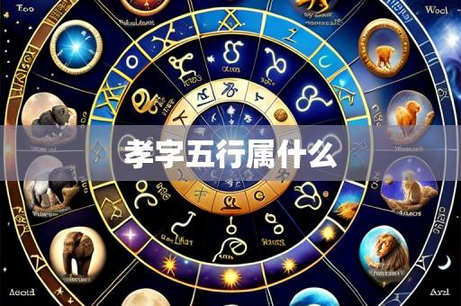 孝字五行属什么