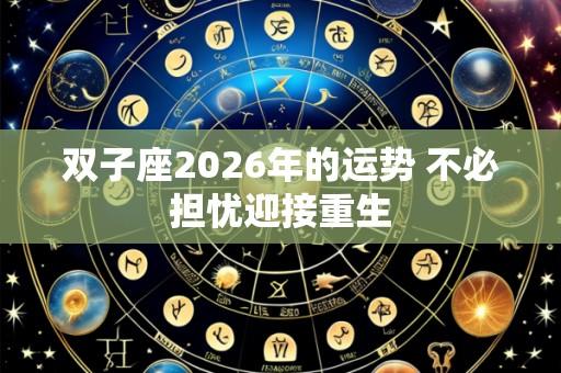 双子座2026年的运势 不必担忧迎接重生