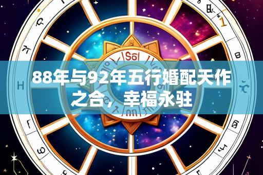 88年与92年五行婚配天作之合，幸福永驻