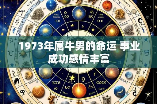 1973年属牛男的命运 事业成功感情丰富