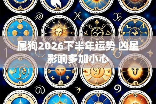 属狗2026下半年运势 凶星影响多加小心