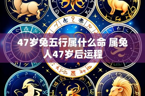 47岁兔五行属什么命 属兔人47岁后运程