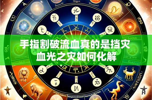 手指割破流血真的是挡灾 血光之灾如何化解