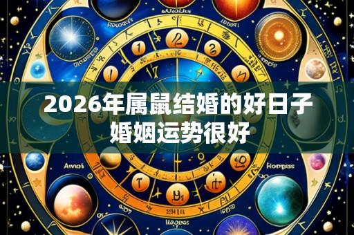 2026年属鼠结婚的好日子 婚姻运势很好