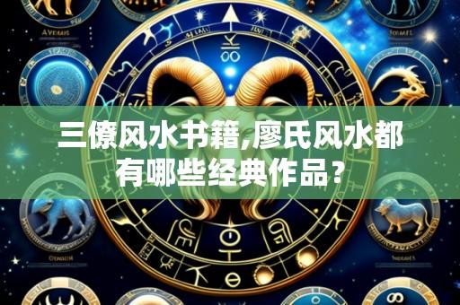 三僚风水书籍,廖氏风水都有哪些经典作品?
