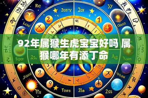 92年属猴生虎宝宝好吗 属猴哪年有添丁命