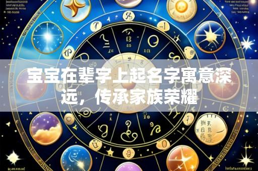 宝宝在辈字上起名字寓意深远，传承家族荣耀