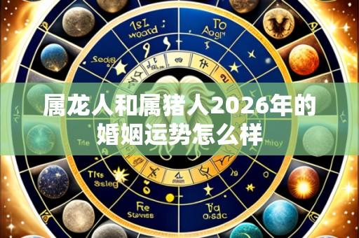属龙人和属猪人2026年的婚姻运势怎么样