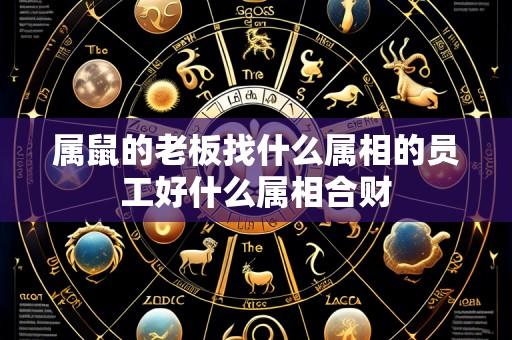 属鼠的老板找什么属相的员工好什么属相合财
