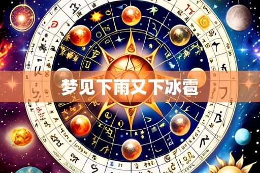 梦见下雨又下冰雹