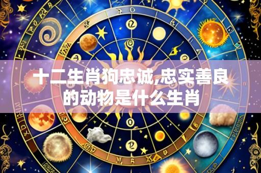 十二生肖狗忠诚,忠实善良的动物是什么生肖